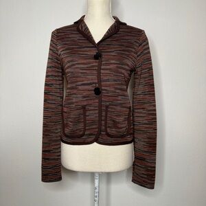 Missoni Striped Knit Blazer Cardigan